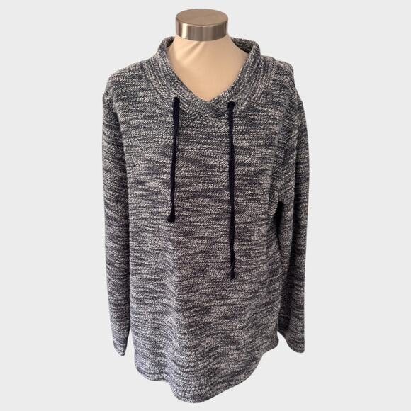 LOFT Outlet Sweaters - LOFT Outlet Lounge XL Pullover Gray Black Heather
